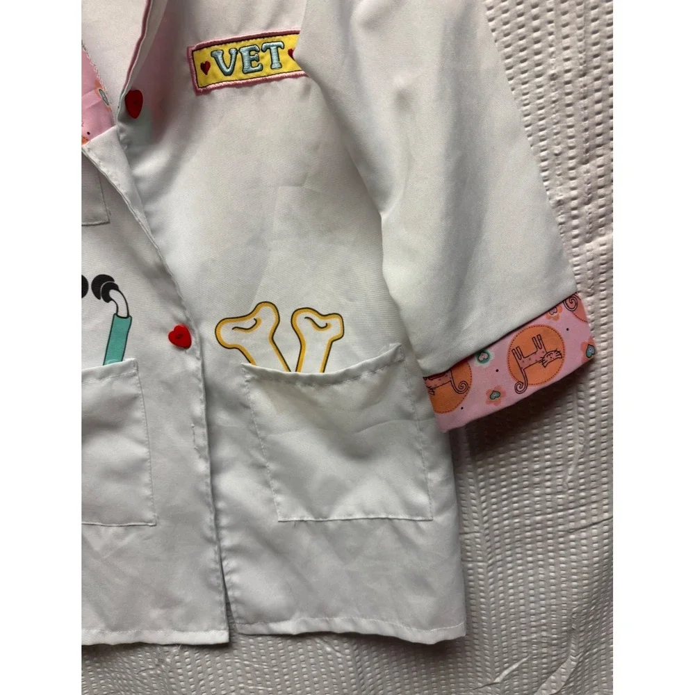 Dress Up America Veterinarian Cosplay For Girls - Vet Lab Coat Sz Med 8-10